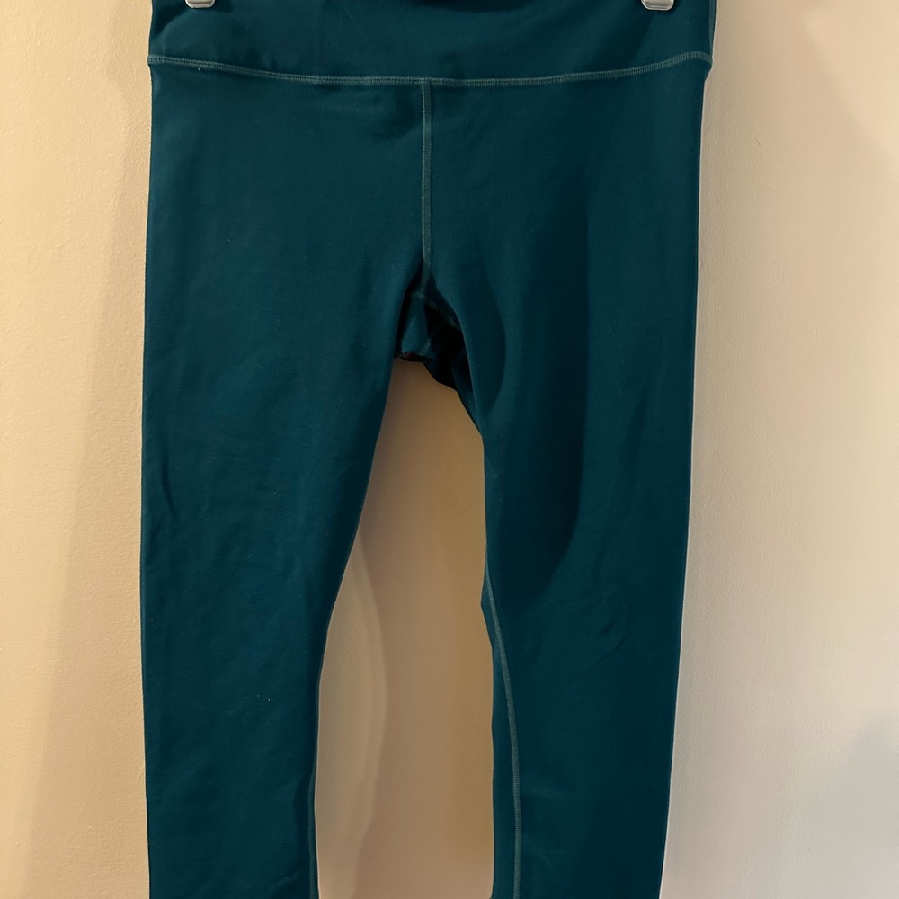 Fabletics Deep Teal Capri Leggings